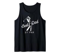 Best Dad by Par Funny Father Golf Player Golfing for Dads Tank Top