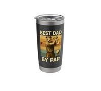 Best Dad By Par Golf for Fathers Day Golfing Stainless Steel Insulated Tumbler