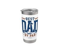Best Dad By Par Golfing Father Golfer Design Stainless Steel Insulated Tumbler