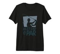 Best Dad by Par - Present for Golfers - Funny Father's Day Premium T-Shirt