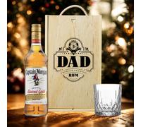 Best Dad Captain Morgans Spiced Rum Gift Set with Glass - 70 eer Hunter