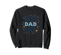 Best Dad Ever: Celebratory Father's Day Trophy Design Sweatshirt, Adult Unisex, Black, S