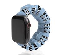 Best Dad Ever Elastic Scrunchie Watch Bands Bracelet Strap Compatible with IWatch Series 6 5 4 3 2 1 Silver-style 38mm/40mm