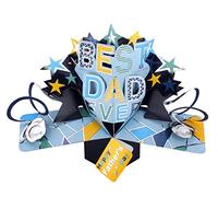 Best Dad Ever Father's Day Pop-Up Greeting Card Second Nature 3D Pop Up Cards FPOP006
