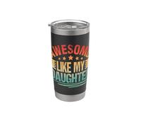 Best Dad Ever from Daughter Fathers Day Husband Funny Papa Stainless Steel Insulated Tumbler
