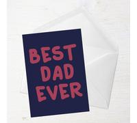 Best Dad Ever Greetings Card - Large Card