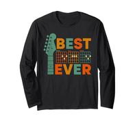 Best Dad Ever Guitar Chord D A D Funny Father's Day Long Sleeve T-Shirt
