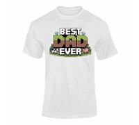 Best Dad Ever T Shirt - Funny Shirts, Daddy Gifts, Best Dad Tee for Birthday or Christmas Father day - White L