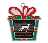 Best Dad Ever U.S. Flag Christmas Pendants Xmas Tree Alloy Decorative Hanging Ornaments for Holiday Home Party Trapezoid