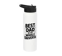Best Dad in the Whole Universe Stainless Steel Insulated Water Bottle