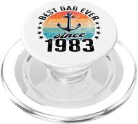 Best dad in the world - no joke - dad since 1983 PopSockets PopGrip for MagSafe