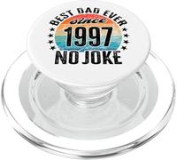 Best dad in the world - no joke - dad since 1997 PopSockets PopGrip for MagSafe