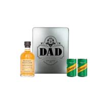 Best Dad Monkey Shoulder Scotch Whisky Tin Gift Set with Ginger Ale - 20cl | Premium Blended Malt Whisky Gift for Dad | Father’s Day, Birthday & Celebration Gift Set