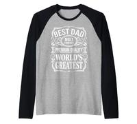 Best Dad No.1 Forever World's Greatest Raglan Baseball Tee