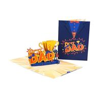 Best Dad Trophy 3D Pop Up Father's Day Card