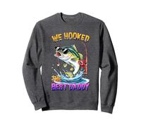 Best Daddy Fishing - Cool Son Daughter Fishing Dad Grandpa Sweatshirt