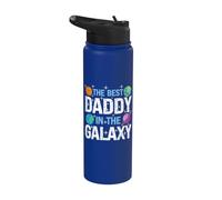 Best Daddy in the Galaxy - Fathers's Day Present for Him Stainless Steel Insulated Water Bottle