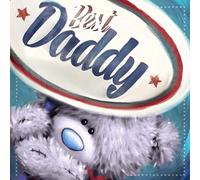 Best Daddy Me to You Bear Square Father Day Card