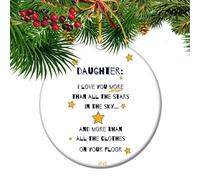 Best Daughter' Christmas Ornament - Heartfelt Keepsake Gift for My Wonderful Daughter, Holiday Treasure