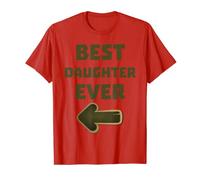Best Daughter Ever Camo Arrow Graphic Logo T-Shirt T-Shirt
