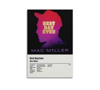 Best Day Ever Mac Miller Album Cover Aesthetic Limited Posters Signed Rapper Music Posters Dorm Decor Bedroom Posters Print Canvas Wall Art Room Teen and Girls 20x30inch(50x75cm) Unframe-Style