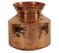Best Deals Indian Copper Hammered Ghagri Ghaggar Matka Lota Kalash Tumbler Drinkware Indian Handmade Picture Storage Pot Pooja Temple Surya Namskar