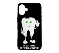 Best Dentist In The Molar System Funny Tooth Pun Joke Quote Case for iPhone 16 Plus