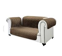 BEST DIRECT Original Sofa Cover as Seen on TV Water Resistant Sofa Cover Protector Armchair Cover Extra Soft with Two Sides (Beige/Brown, 2 Seats)