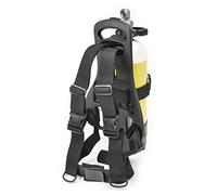 Best Divers Tank Back Pack With Shoulders Straps Nylon Buckle Harness System With Backplate Black