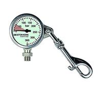 Best divers Ab0778 Sub Pressure Gauge Chrome Brass 5.2 x 2.5 cm