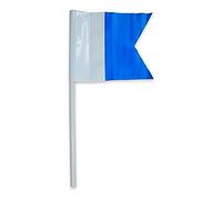 Best divers BH094/FL Sub/Alpha Flag with Pole, 50 cm, White/Blue