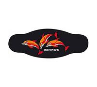Best divers Neoprene Mask Strap, Double Sheet, 3 dolphins