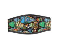 Best Divers, Neoprene Mask Strap, Tear-Off Closure, Coloured Fishes