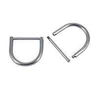 Best divers Stainless Steel D Ring 50 mm REMOVABLE, Unisex Adult, Grey,