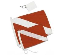 Best divers Sub Flag Large 40 x 30 cm, Unisex Adult, White and Red,