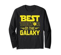 Best Doctor in The Galaxy Sci-Fi Medical Design Long Sleeve T-Shirt