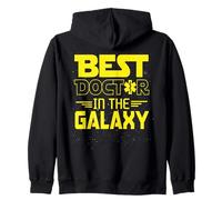 Best Doctor In The Galaxy Sci-Fi Medical Design Zip Hoodie