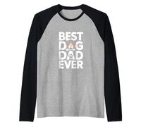 Best Dog Dad Ever Fathers Day Dog Lover Dad Raglan Baseball Tee