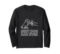 Best Dog Dad Ever Puppy Fathers Day Dog Lover Long Sleeve T-Shirt