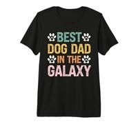 Best Dog Dad in the Galaxy - Fathers Day - Dog Loving Dad Premium T-Shirt