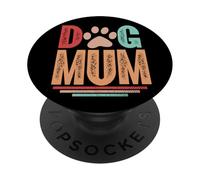 Best Dog Mummy In The World Ever Classically Retro Dog Mum PopSockets Adhesive PopGrip