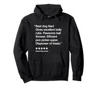 Best Dog Nan 5 Stars - Funny Grand-Dog Pullover Hoodie