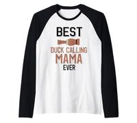 Best Duck Calling Mama Ever Duck Hunting Raglan Baseball Tee
