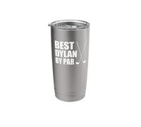 Best Dylan by Par Golfer Name Pun Stainless Steel Insulated Tumbler