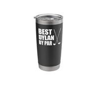 Best Dylan by Par Golfer Name Pun Stainless Steel Insulated Tumbler