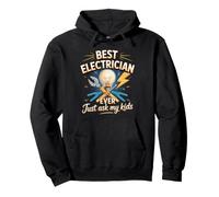 Best Electrician Ever Just Ask My Kids Electrical Dad Pullover Hoodie