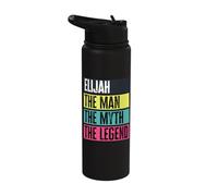 Best Elijah Retro Name Funny Man Myth Legend Quote Stainless Steel Insulated Water Bottle