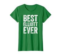 Best Elliott Ever Shirt Funny Personalized First Name T-Shirt, Women, Kelly Green, X-Large