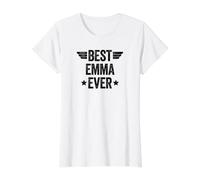 Best Emma Ever Value Graphic T-Shirt, Women, White, S