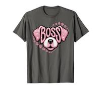 Best Ever BOSS Puppy Lover Owner Dog Mom Pawsome Canine T-Shirt
